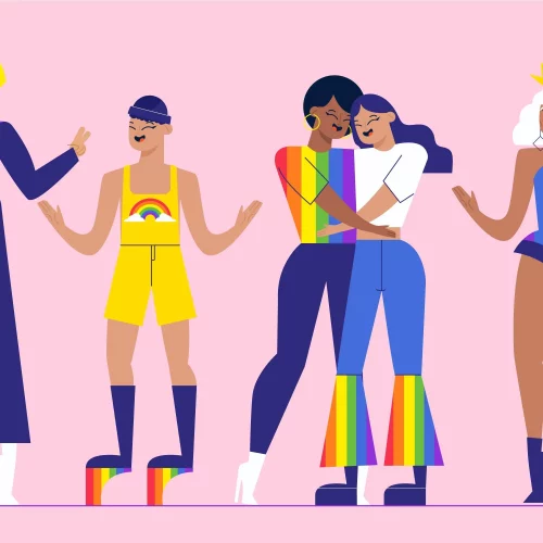 En la imagen aparece un grupo de personas de la comunidad LGBTIQ+. La imagen pertenece a un artículo que habla acerca de las diferencias entre transgénero y transexual