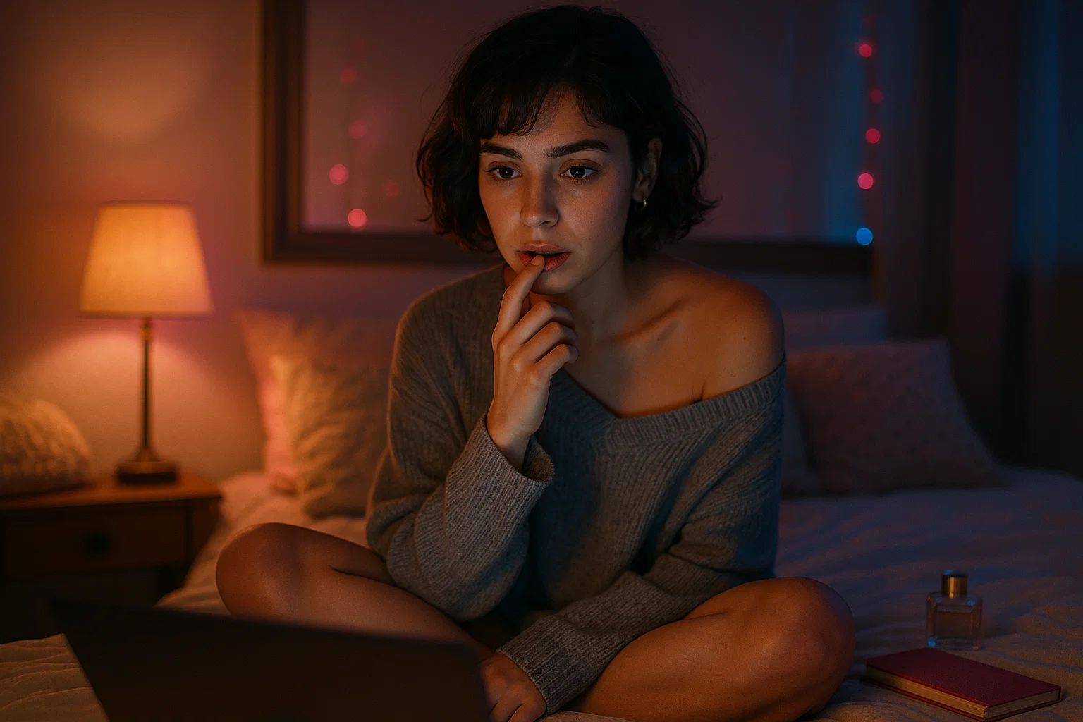 Cómo gestionar la ansiedad antes de una videollamada erótica