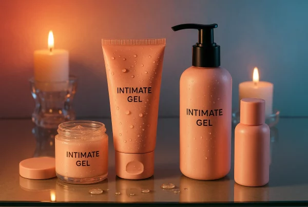 lubricante para sexo anal sobre mesa elegante
