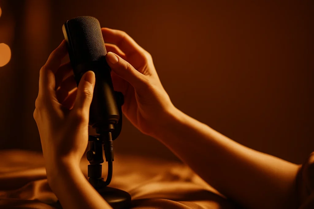 Plantillas Sexon por nicho: ASMR con micrófono y manos — no explícito