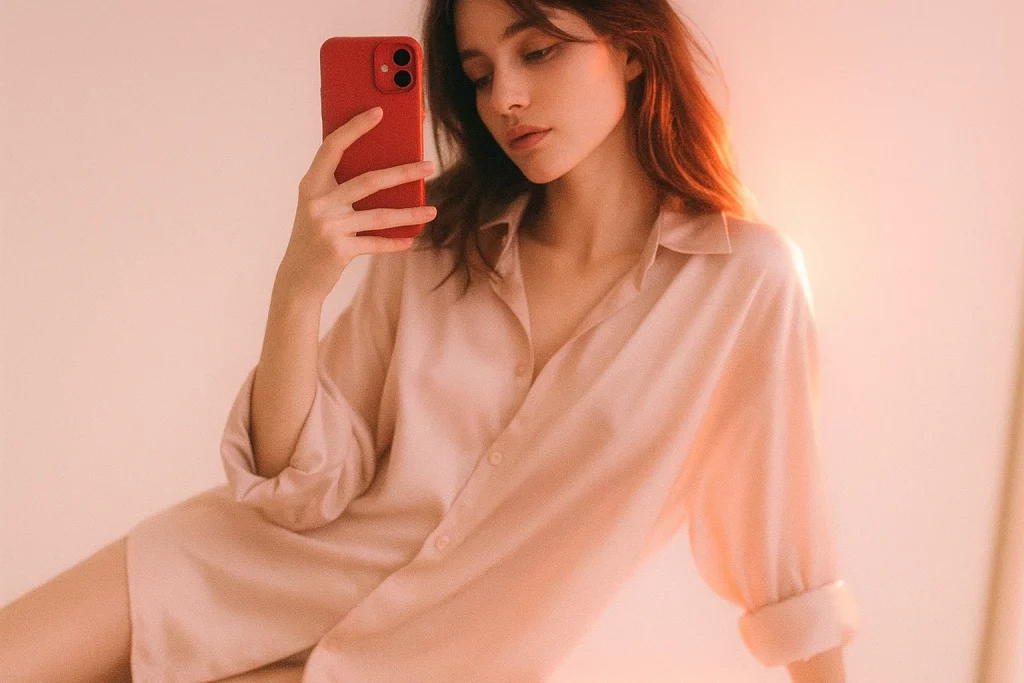 Plantillas Sexon por nicho: belfies elegantes con camisa oversize y luz lateral