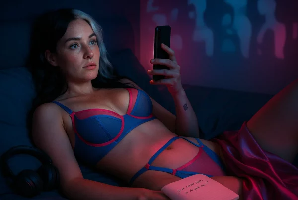 Ilustración conceptual sobre tolerancia erótica y desensibilización cerebral por consumo visual