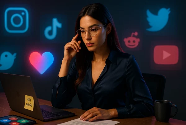 Comparativa de censura contenido adulto en redes sociales vs libertad en Sexon.