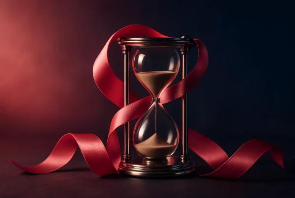 persona con los ojos vendados y manos atadas disfrutando del juego erótico de tease and denial en una escena BDSM elegante