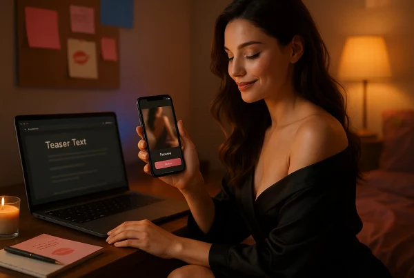 Ejemplos de teasers eróticos visuales y textuales para vender contenido