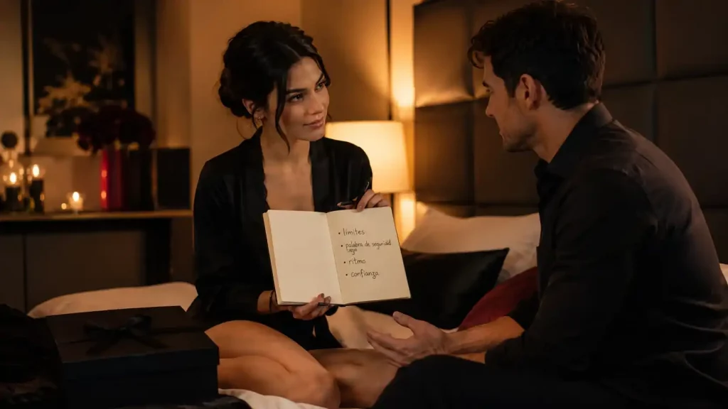 hablar feminizacion erotica pareja limites consentimiento bdsm