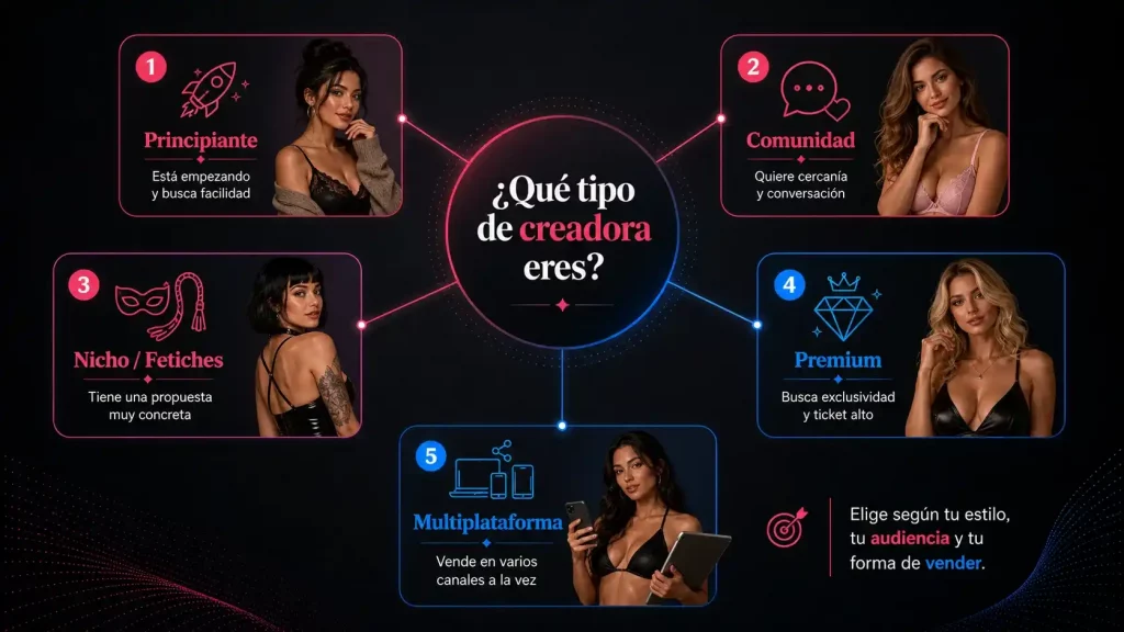 Qué plataforma elegir para vender contenido erótico sin censura según el perfil de cada creadora