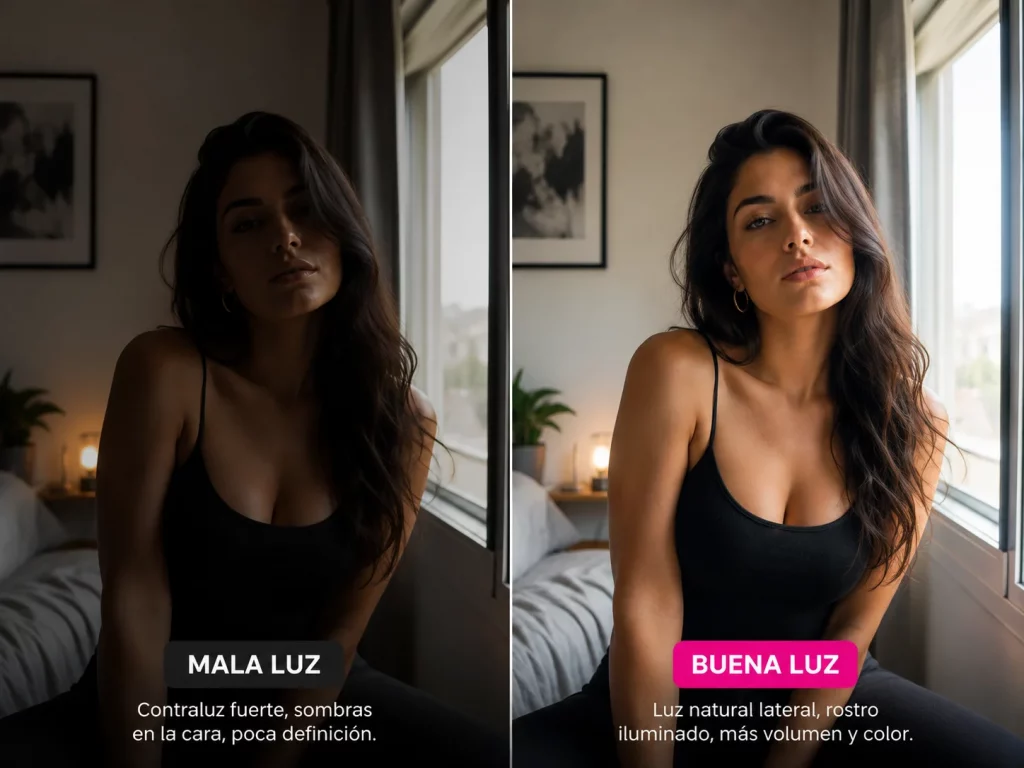La misma foto con mala y buena luz: el cambio más barato